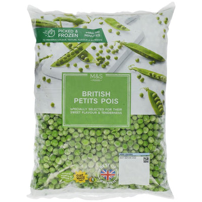 M&S Britische Petits Pois Tiefkühl-Erbsen 1kg