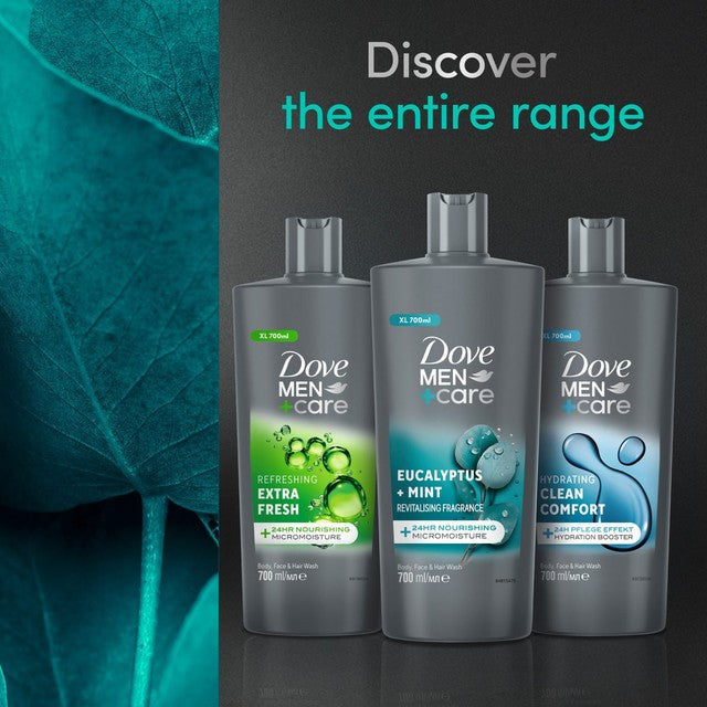 Dove mint and eucalyptus shower gel 700ml - British product