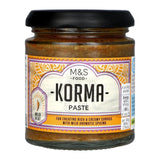 M&S Vegan Mild Korma Curry Paste 180g jar imported from the UK