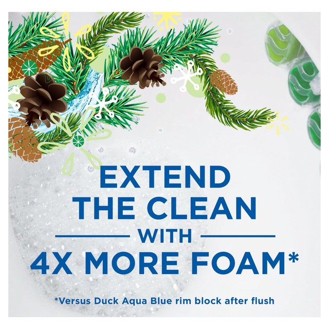 Toilet Duck Pine toilet rim block duo pack - British product