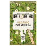 Heath & Heather Organic Pure Green Tea 20 Count, UK version