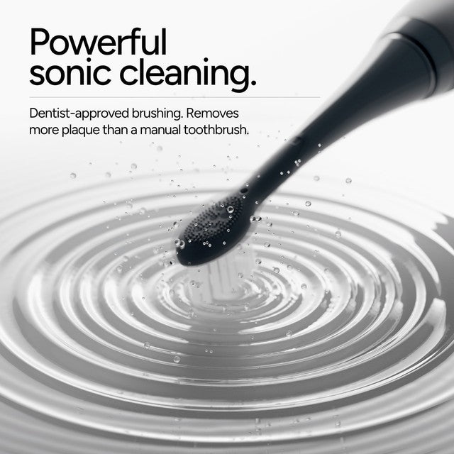 Ordo Sonic+ Electric Toothbrush and Charging Travel Case in Charcoal Grey, imported from the UK