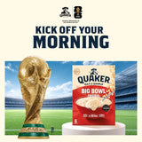 Quaker Big Bowl Original porridge sachets, imported from the UK