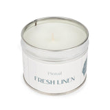Pintail Fresh Linen candle 225g, imported from the UK