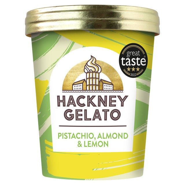 Hackney Gelato Pistachio, Almond & Lemon Gelato 460ml, UK version