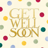 Woodmansterne Emma Bridgewater Get Well Soon card 16x16cm - British product