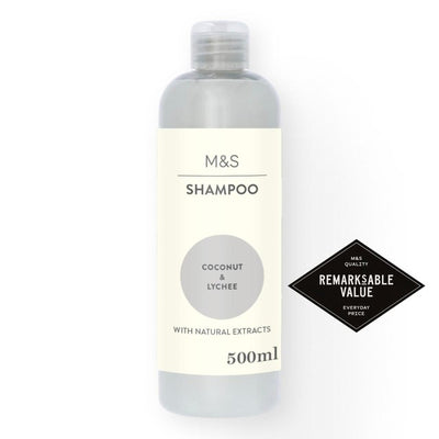 M&S M&S Everyday Shampoo Coconut & Lychee 500ml- Buy online at McGrocer