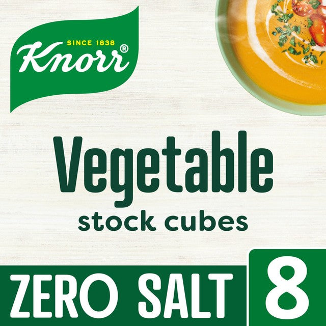 Knorr Vegetable Zero Salt stock cubes 72g, UK version