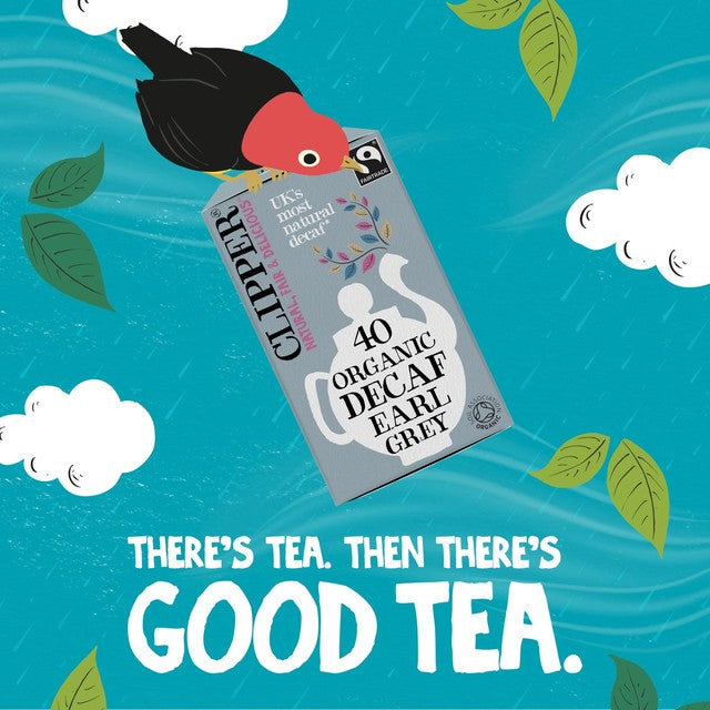 Clipper Decaffeinated Earl Grey Tea Bags 40 Count - British product