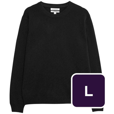 M&S Men's Autograph Pure Cashmere Crew Neck Jumper Black Size L