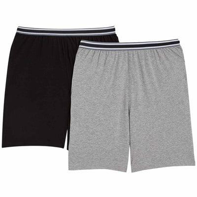 M&S M&S Mens Pure Cotton Pyjama Shorts Grey Mix 2XL- Buy online at McGrocer