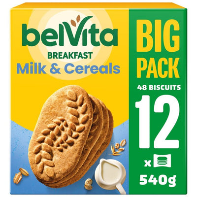 M&S Belvita Milk & Cereal Big Pack Breakfast Biscuits- Buy online at McGrocer