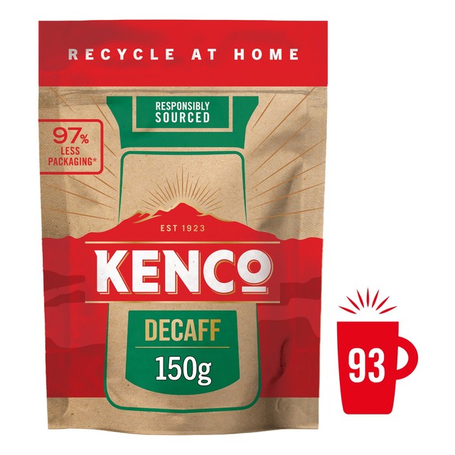 Kenco Decaff Instant Coffee paper refill pack 150g, UK version
