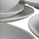 M&S Maxim Coupe white ceramic dinner set 12-piece, imported from the UK
