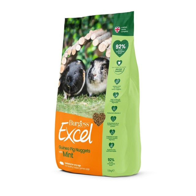 Burgess guinea pig food nuggets with mint, UK version