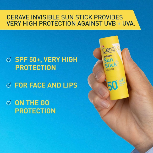 CeraVe invisible sun stick SP50 (British brand)