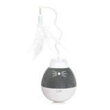 Catit Pixi Spinner White & Grey electronic interactive cat toy - British product