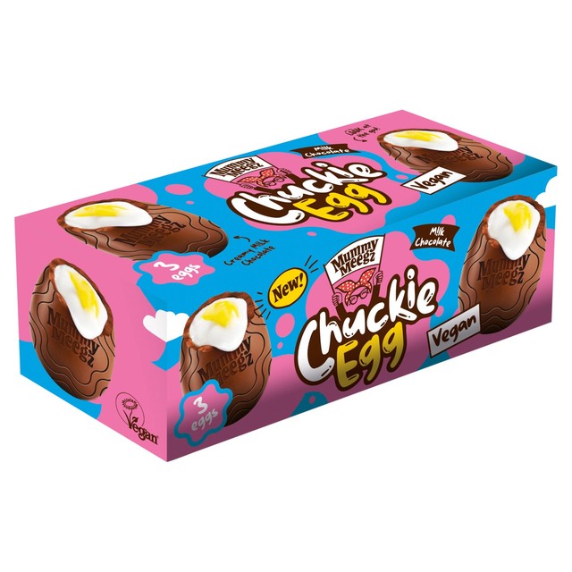 Mummy Meegz Chuckie Egg vegan chocolate box 114g, imported from the UK