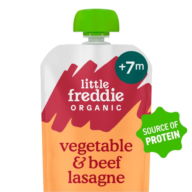 Little Freddie Organic Beef Lasagne with Cheese baby food pouch 130g, UK version