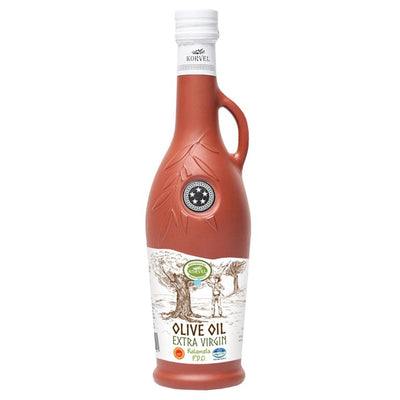 M&S Korvel Greek Extra Virgin Olive Oil PDO Kalamata Premium Olive Oil 500ml- Buy online at McGrocer