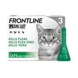Frontline Plus flea and tick cat treatment - British product
