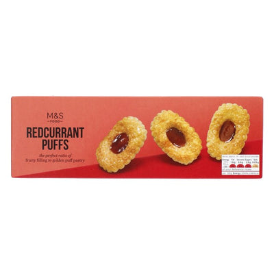 M&S M&S Redcurrant Puffs Twin Pack Puff Pastry Biscuits 200g- Buy online at McGrocer