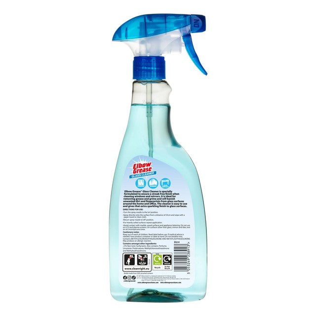 Elbow Grease glass cleaner 500ml - British product