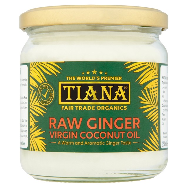 Tiana ginger virgin coconut oil 350ml (British brand)