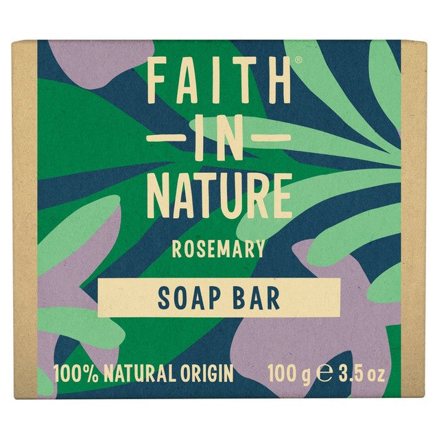 Faith In Nature rosemary soap bar 100g - British product