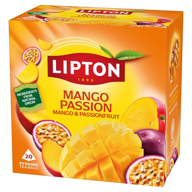 Lipton mango passion fruit tea bags, UK version