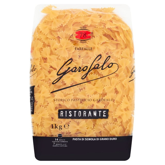 Garofalo Farfalle Butterfly Shaped Pasta 1kg Pack, UK version