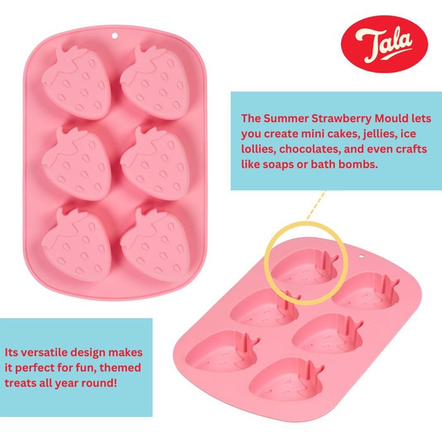 Tala Strawberry Ice Mould 6 Hole (British brand)