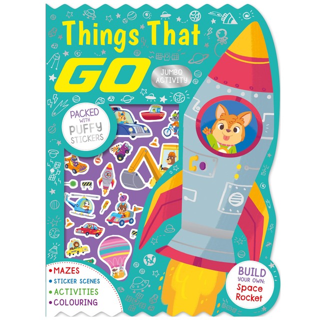 Igloo Books Things That Go Jumbo activity book 360g, UK version