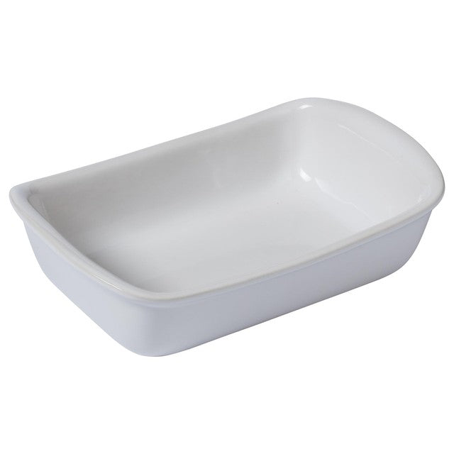 Pyrex ceramic roaster white 26cm, imported from the UK