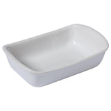 Pyrex ceramic roaster white 26cm, imported from the UK