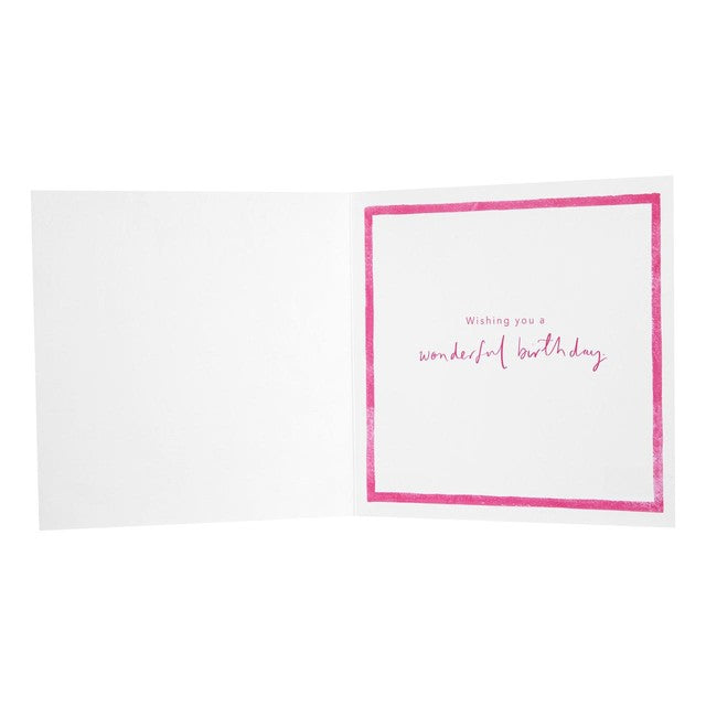 M&S Grandma Floral Birthday Card 15cm x 15cm, imported from the UK