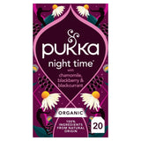 Pukka Herbs Night Time Berry Herbal Tea Bags x20, imported from the UK