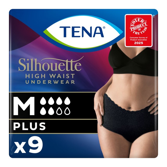 TENA Silhouette Inkontinenz-Pants Schwarz M (britische Marke)