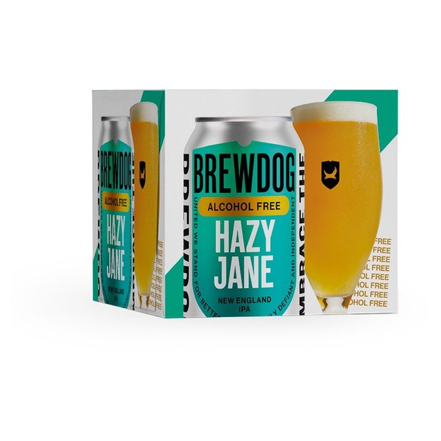 BrewDog Hazy alcohol free NEIPA beer 4 x 330ml - British product