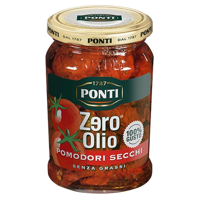 Ponti Zero Oil sundried tomatoes 300g, imported from the UK