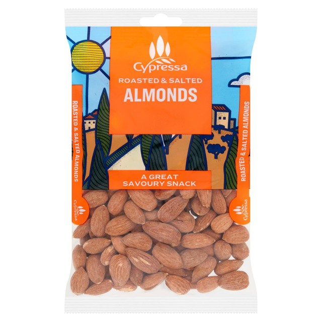 Cypressa roasted and salted almonds 200g - British product
