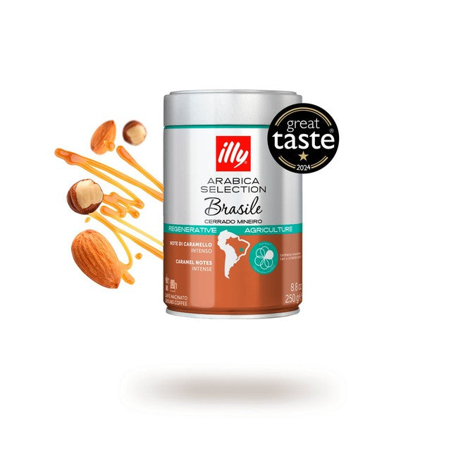 Illy Cerrado Mineiro Brazil ground coffee 250g, UK version