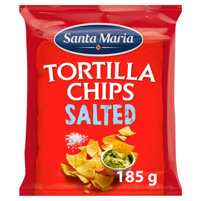 Santa Maria salted tortilla chips 185g (British brand)