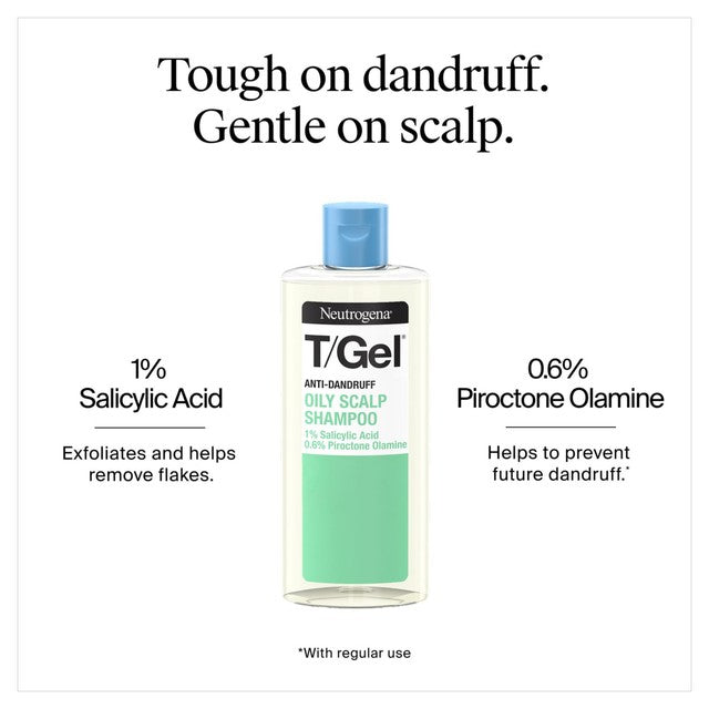 Neutrogena anti-dandruff oily scalp shampoo 250ml, imported from the UK