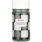 Ocado whole black pepper corns 45g, imported from the UK