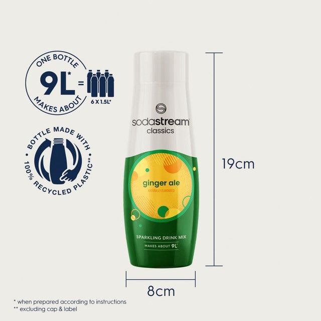 SodaStream Classics Ginger Ale concentrate 440ml (British brand)