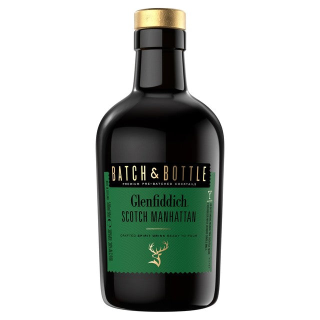 Batch & Bottle Glenfiddich Scotch Whisky Manhattan cocktail 50cl - British product