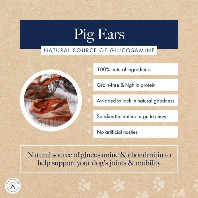 Hollings natural pigs ears dog treats (British brand)