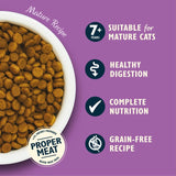 Lily's Kitchen white fish & turkey senior cat dry food 800g, UK version