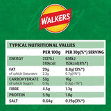 Walkers salt and vinegar sharing bag crisps 150g (British brand)